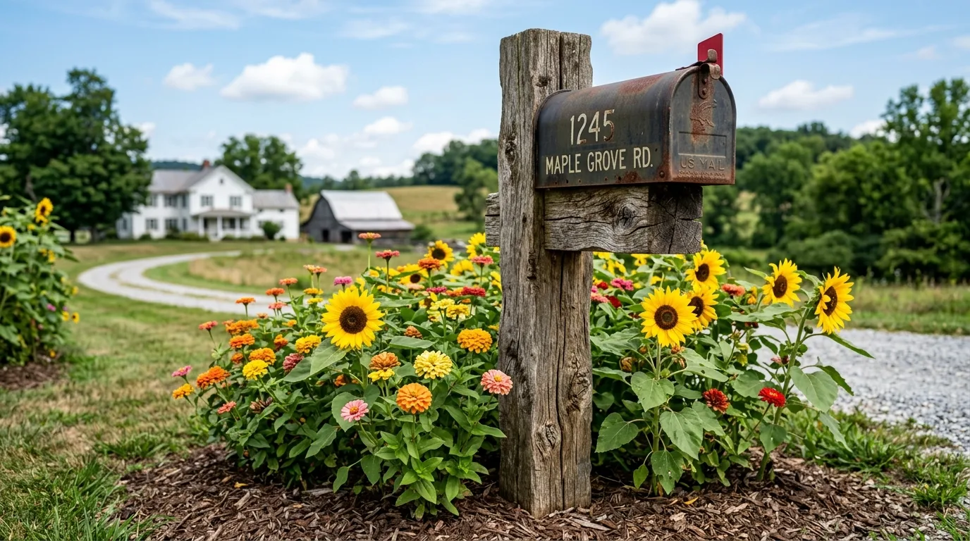 Mailbox Bed With Ground Cover